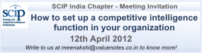 Meeting Invitation - SCIP India Chapter